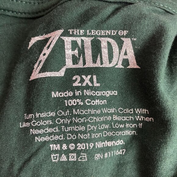 The Legend Of Zelda Hyrule Shield graphic Design T-Shirt 2XL - Picture 4 of 4